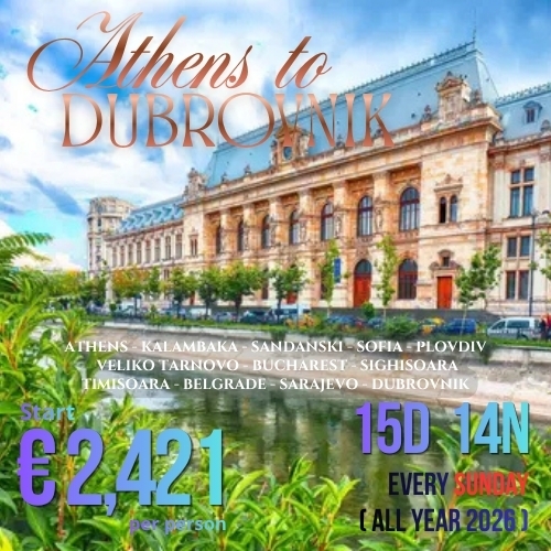 From Athens to Dubrovnik 15D 14N