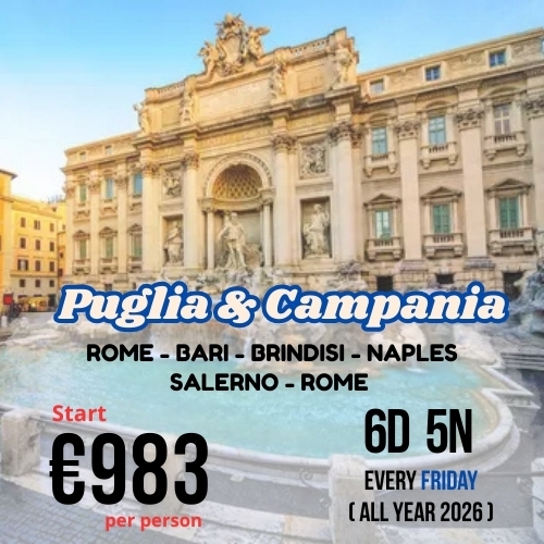 Beautiful Puglia & Campania 6D 5N