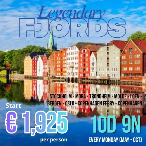 Legendary Fjords End Copenhagen 10D 9N