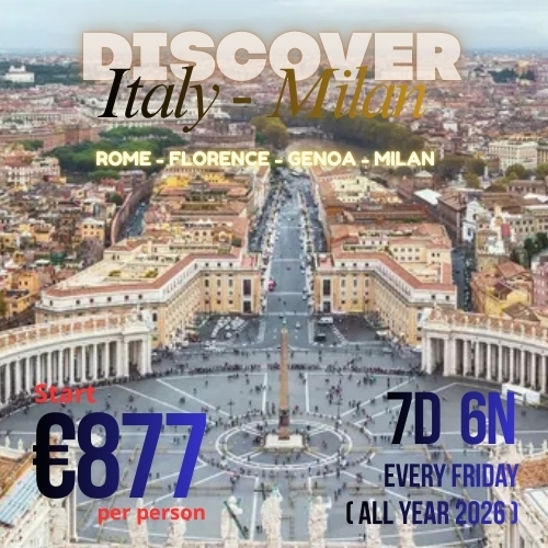 Discover Italy and Milan 7D6N